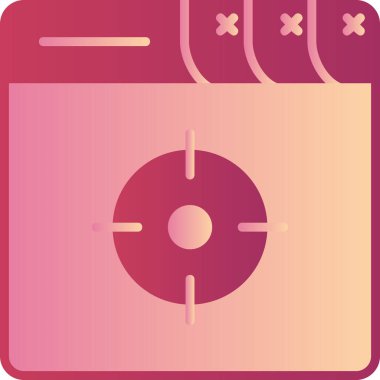 hedef simge vektör illüstrasyonu