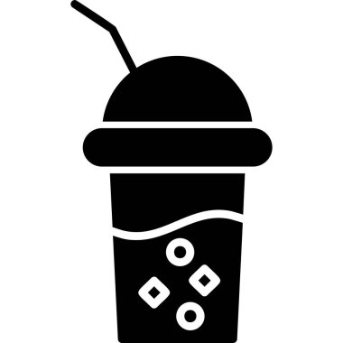 Kokteyl. Web simgesi basit illüstrasyon