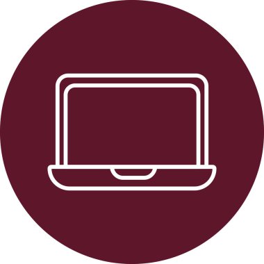 Bilgisayar. Web simgesi basit illüstrasyon