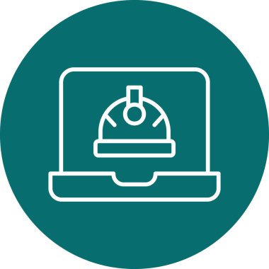 Bilgisayar. Web simgesi basit illüstrasyon