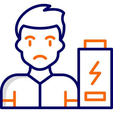 Enerji Ağı simgesi yok Basit illüstrasyon