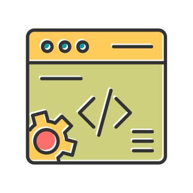 vector illustration of abstract website