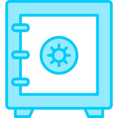 Güvenli Kutu simgesi vektör illüstrasyonu