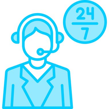 Müşteri servisi. Web simgesi