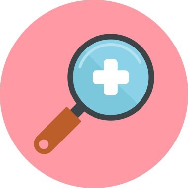 Yakınlaştır. Web simgesi basit illüstrasyon