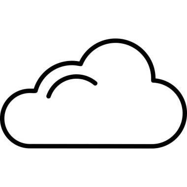 vector cloud technology icon illustration