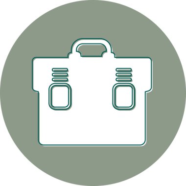 Çanta. Web simgesi basit illüstrasyon 