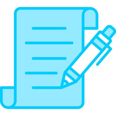 Belge. Web simgesi basit illüstrasyon