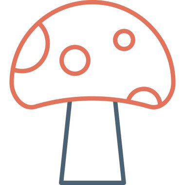 mantar simgesi vektör illüstrasyonu