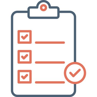 Checklist icon, vector illustration simple design