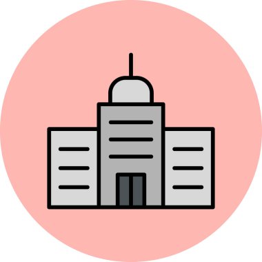 Gayrimenkul web simgesi basit illüstrasyon