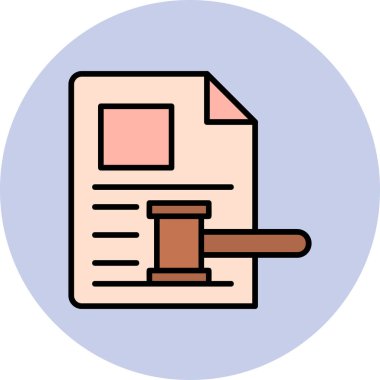 belge simgesi vektör illüstrasyonu