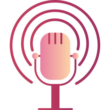 Yayın simge vektör çizim