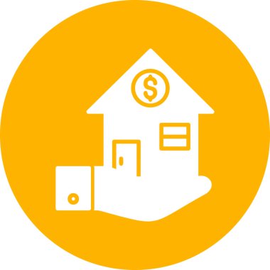 İpotek. Web simgesi basit tasarım 