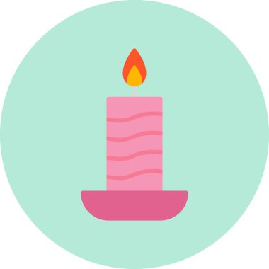 Mum simgesi vektör illüstrasyonu