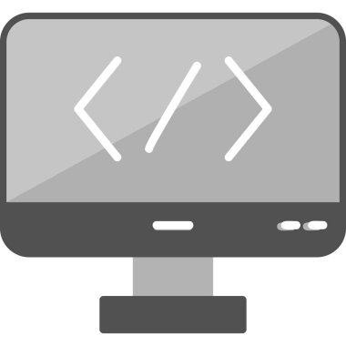 Bilgisayar aygıtı. Basit illüstrasyon