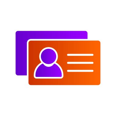 İş Kartları modern simge, vektör illüstrasyonu