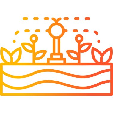 Bitki. Web simgesi basit illüstrasyon