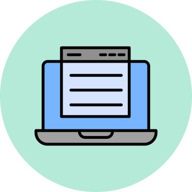 vector illustration of abstract website