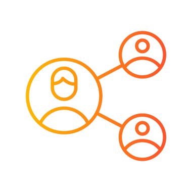 Network, Company, Connections web icon, vector illustration