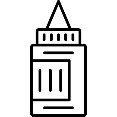 Bina. Web simgesi basit illüstrasyon