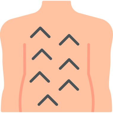 Sülük Terapisi Web simgesi basit illüstrasyon