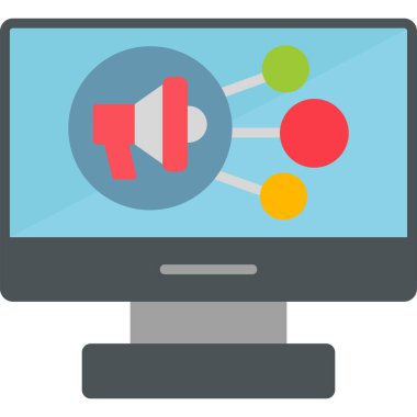 Bilgisayar monitörü. Web simgesi