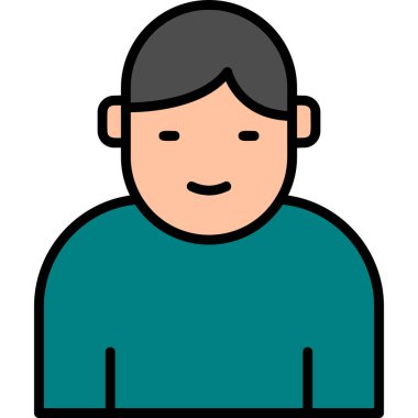 simple icon for web page, man head logo User 