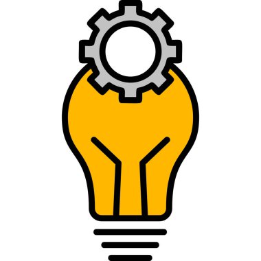 Bir fikrim var. Web simgesi basit illüstrasyon