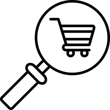 Ağ için büyüteç loupe simgesi 