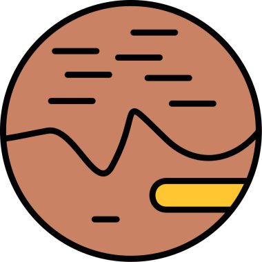 Gezegen simge vektör çizim