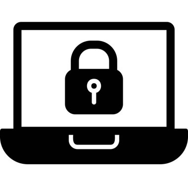 Kilit. Web simgesi basit illüstrasyon