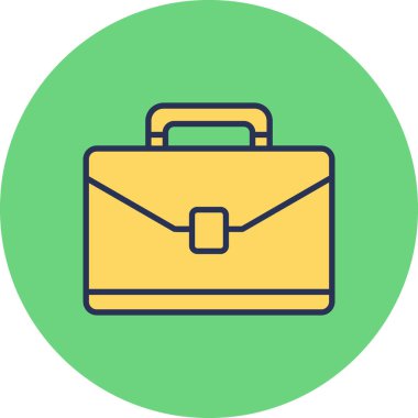 Çanta. Web simgesi basit illüstrasyon 