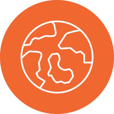 Dünya simgesinin vektör illüstrasyonu