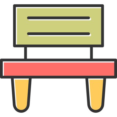 Tahta. Web simgesi basit illüstrasyon