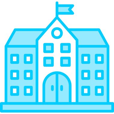 Üniversite İnşaat Mimarisinin grafik illüstrasyonu