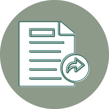 Dosyayı paylaş. Web simgesi basit illüstrasyon 