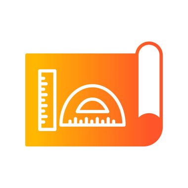 Şablon simgesinin vektör illüstrasyonu