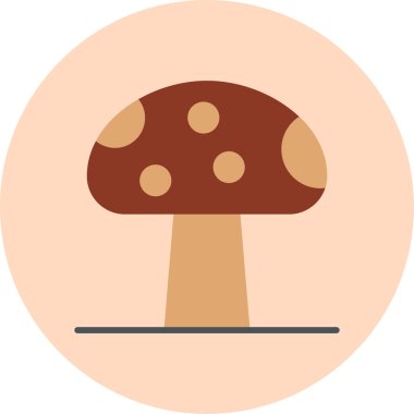 mantar simgesi vektör illüstrasyonu