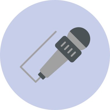 mikrofon simgesi vektör illüstrasyonu