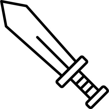 Kılıç. Web simgesi basit tasarım