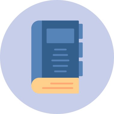 Kitap. Web simgesi basit illüstrasyon