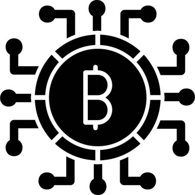 Engelleme zinciri. Web simgesi vektör illüstrasyonu