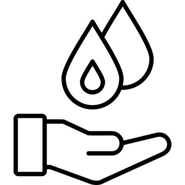 Su damlası. Basit resimleme