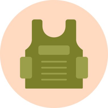 Kurşun geçirmez yelek, vektör çizimi