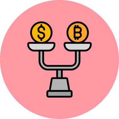 Eşitlik web simgesi basit illüstrasyon