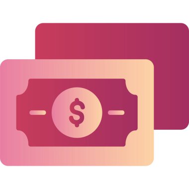 Cüzdan. Web simgesi basit illüstrasyon