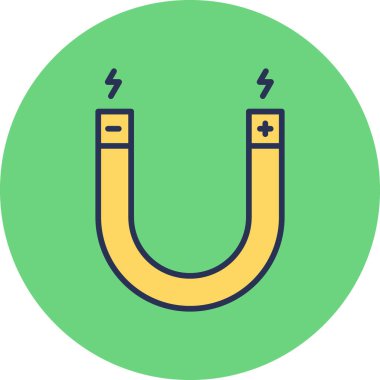 mıknatıs simgesi vektör çizimi 