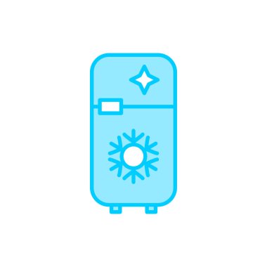 Buzdolabı. Web simgesi basit illüstrasyon 