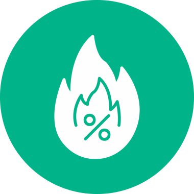 Tek simgenin vektör illüstrasyonu